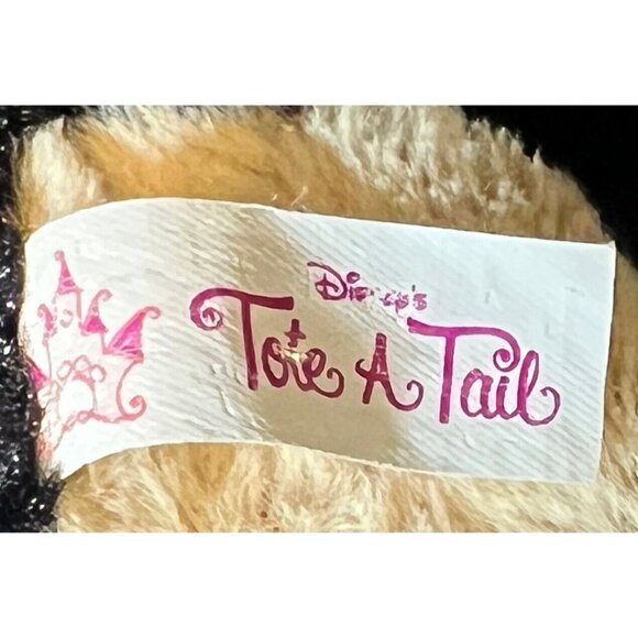 Disney Tote a Tail Pinocchio Figaro Kitty Cat Plush Stuffed Animal 7" Brown Tan - Picture 8 of 10